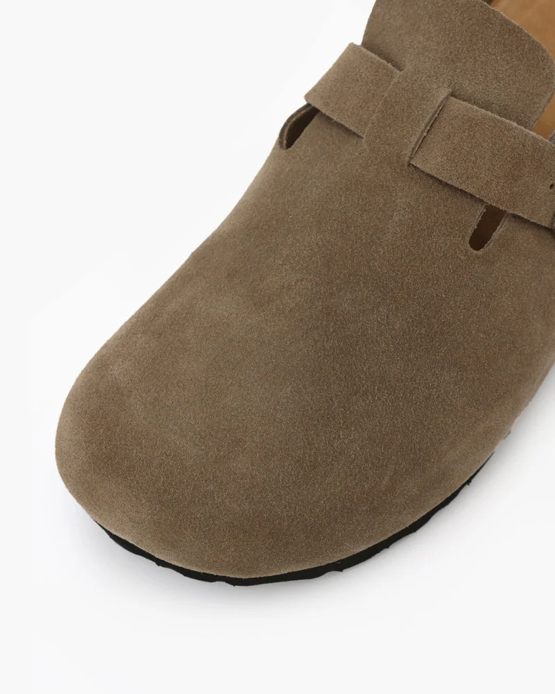 Old Money Suede Clogs