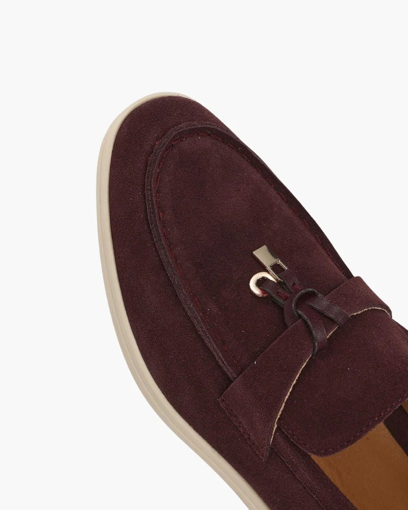 Old Money Suede Lady Loafers