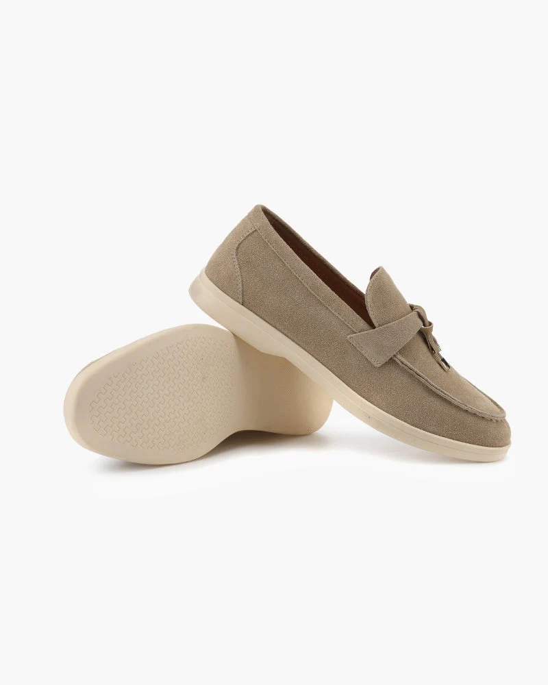 Old Money Suede Lady Loafers