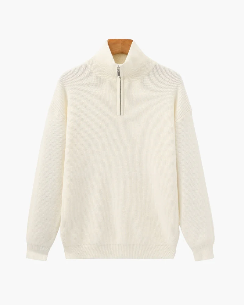 Refined Half-Zip Knit Pullover