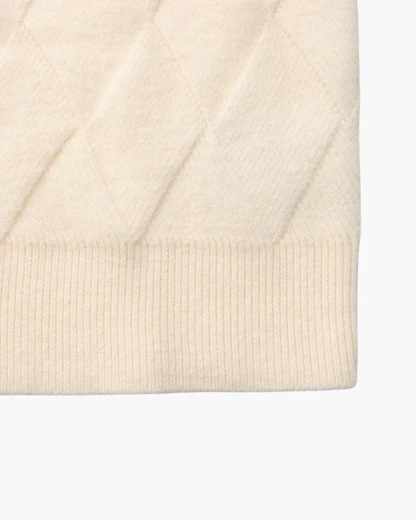 Diamond Knit Crewneck Sweater
