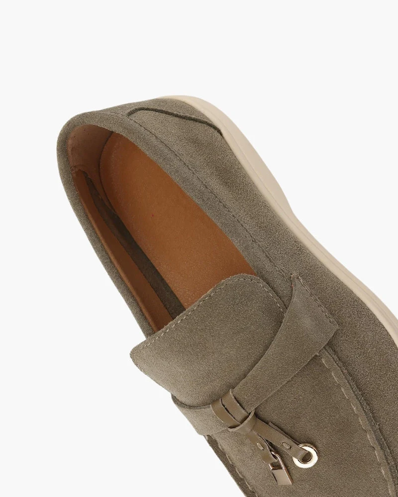 Old Money Suede Lady Loafers