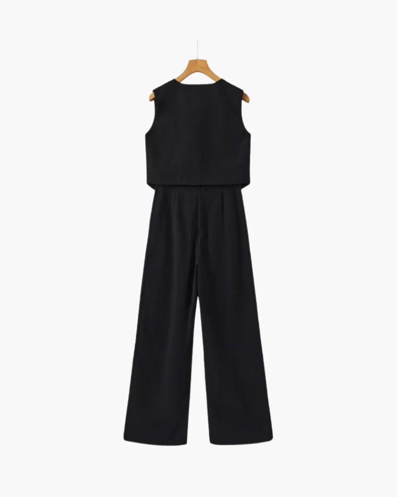 Classy Lady - Linen Two-piece Set