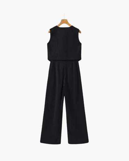 Classy Lady - Linen Two-piece Set