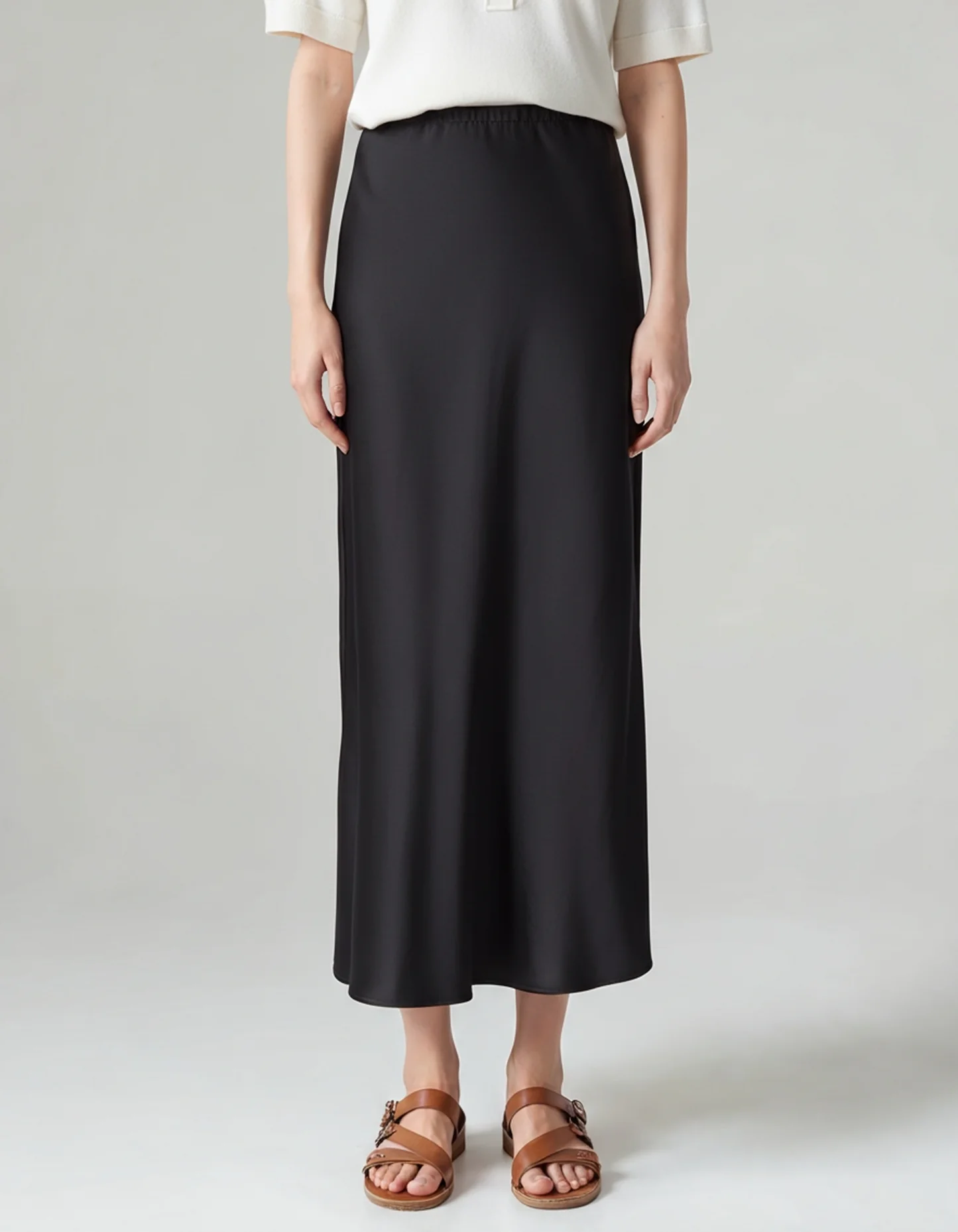 Old Money Silk Skirt